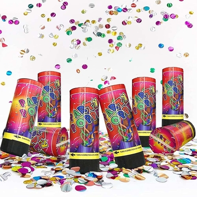 2 - 3M Schießfeder Kunststoff Druckluft Mini Streamer Party Popper Party Confetti Kanone für Party Dekorationen